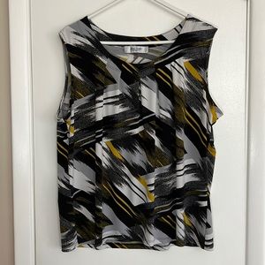 Jones Studios Separates sleeveless blouse, size XL